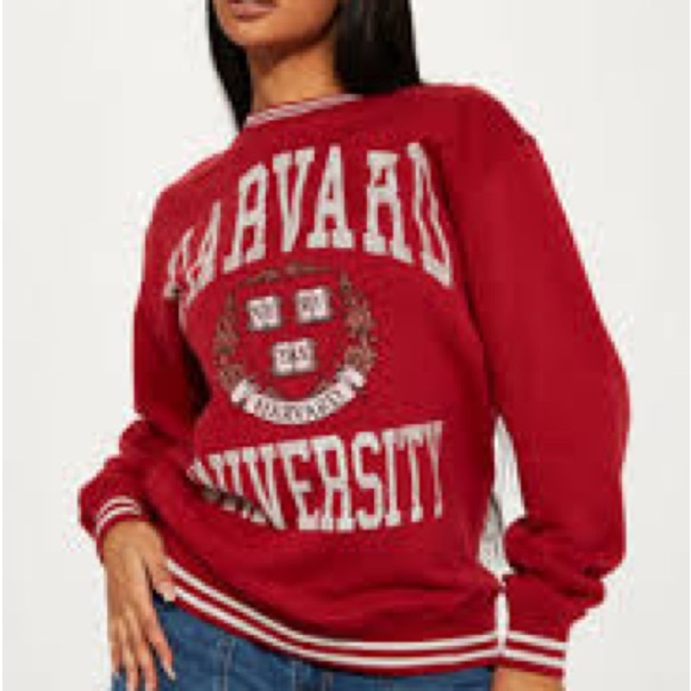 Harvard University Crewneck Sweatshirt Size Large